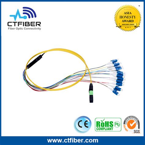 Mpo Mtp Apc To Lc Fiber Um Single Mode Fiber Optical Jumper