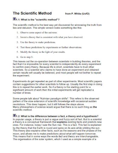 Scientific Method - Examples, PDF | Examples