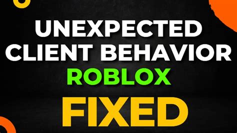 Fix Unexpected Client Behavior Roblox YouTube