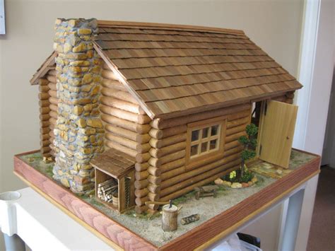 Miniature Log Cabin Someday I M Going To Make One Of These With Found