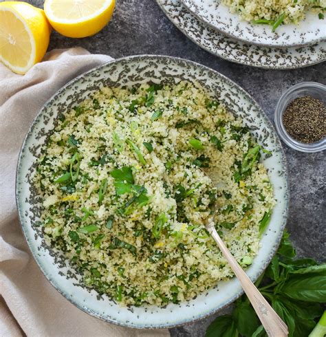 Lemon Herb Couscous Domesticate Me