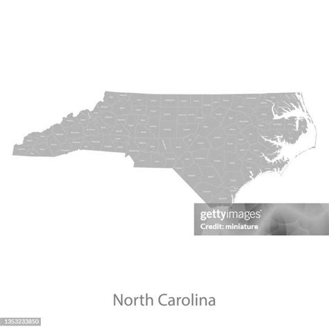 1044 North Carolina Counties Map Stock Photos High Res Pictures And