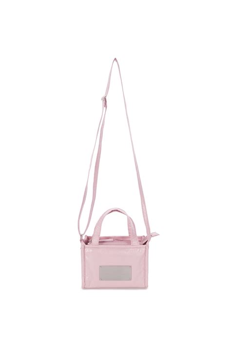 Two Way Mini Padding Tote Bag In Light Pink Matinkim