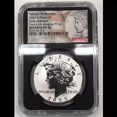 S Peace Silver Dollar Th Anniversary Ngc Pf Reverse Proof