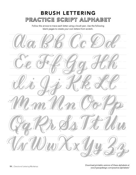 Free Printable Calligraphy Letters Worksheets