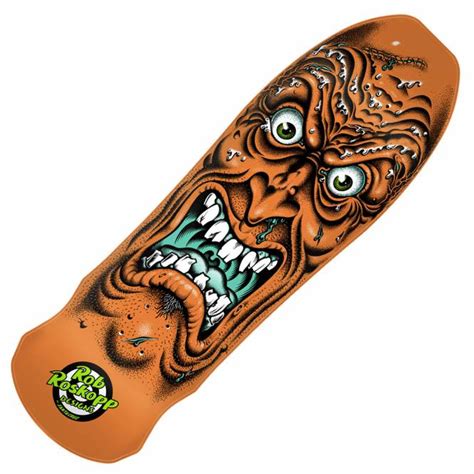 Santa Cruz Skateboards Rob Roskopp Face Reissue Orange Skateboard Deck