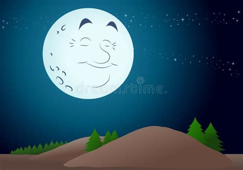 Happy Moon Stock Illustration Illustration Of Moon Star 35682851