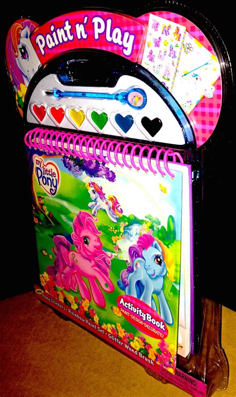 My Little Pony Paint N Play Paints Set Activity Book Plus Stickers