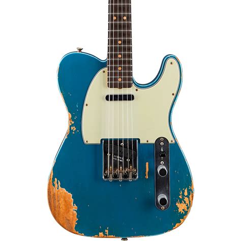 Fender Custom Shop 1963 Heavy Relic Telecaster Custom Built Electric Guitar Super Faded Aged