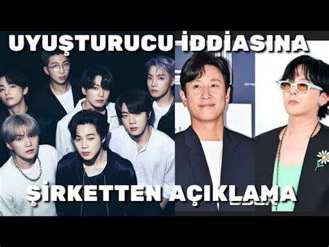 Bts uyuturucu iftirasına şirketten sert yanıt Kore medyasını meşgul