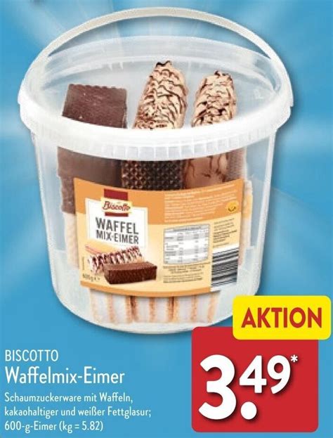 BISCOTTO Waffelmix Eimer 600 G Eimer Angebot Bei Aldi Nord