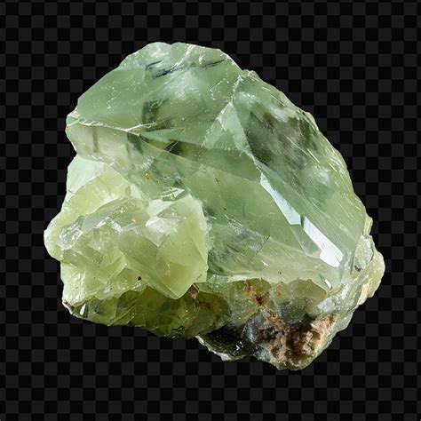 Premium Psd A Green Quartz Stone With A Black Background