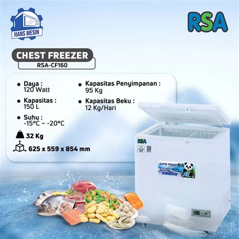 Jual Chest Freezer Rsa Cf Freezer Box Pendingin Liter Surabaya