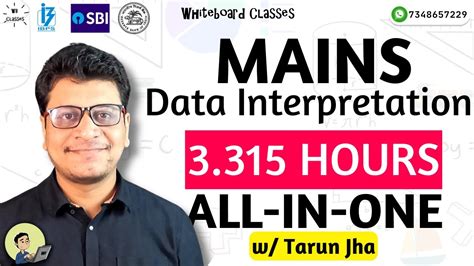 MAINS DATA INTERPRETATION 3 Hrs 18 Min 56 Sec Tarun Jha RRB PO