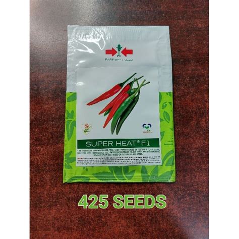 Super Heat F1 425 Seeds IMPROVED VARIETY RED HOT Hybrid Hot Pepper