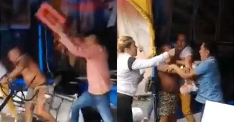 Tremenda Pelea En Una “chelería” De Tepito Se Vuelve Viral Se Dieron Con Sillas Mesas Y Hasta