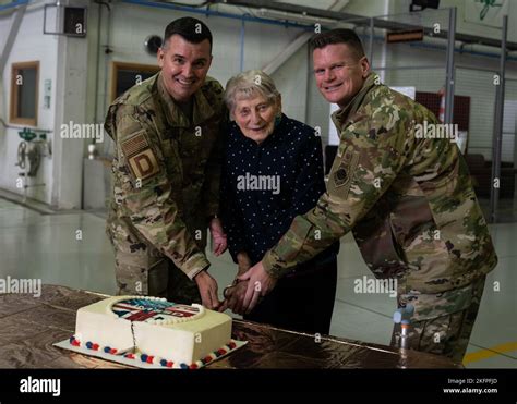 U S Air Force Col Gene Jacobus 100th Air Refueling Wing Commander