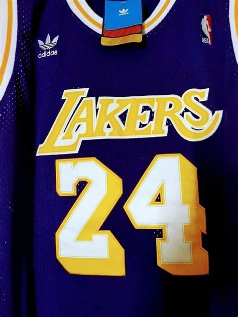 LOS ANGELES LAKERS JERSEY KOBE BRYANT STITCHED JERSEY #24 Throwback NBA ...