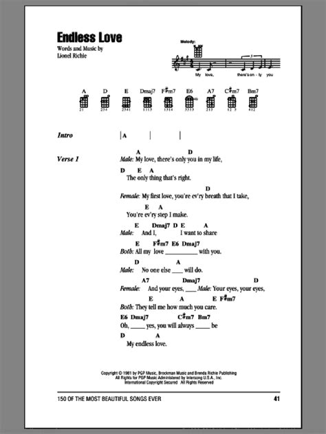 Endless Love Guitar Chords