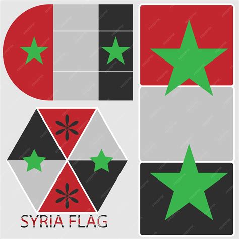 Premium Vector | Syria flag design in 2023 beautiful