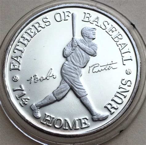 Babe Ruth Centennial Oz Ag Silver Proof Coin