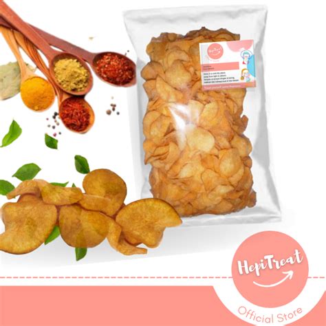 Hepi Treat Kerepek Ubi Kentang Ubi Keledek Goreng Kari Tapioca Chip