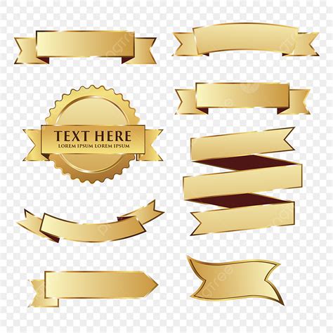 Ribbon Vector Design Images, Ribbons, Golden, Dialog, Speech Bubble PNG ...