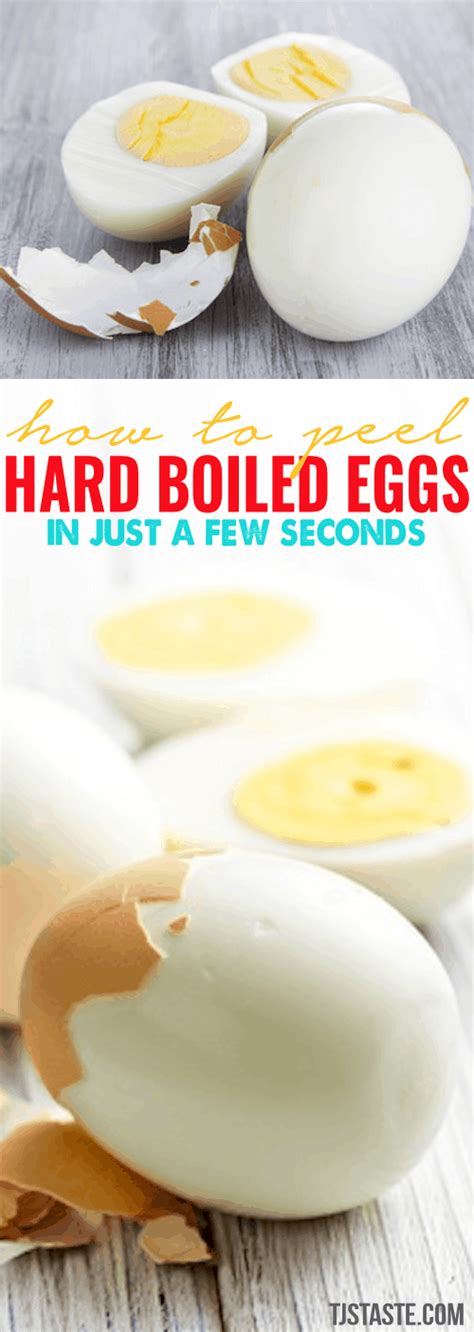 How to Peel Hard Boiled Eggs in Just a Few Seconds • TJsTaste.com