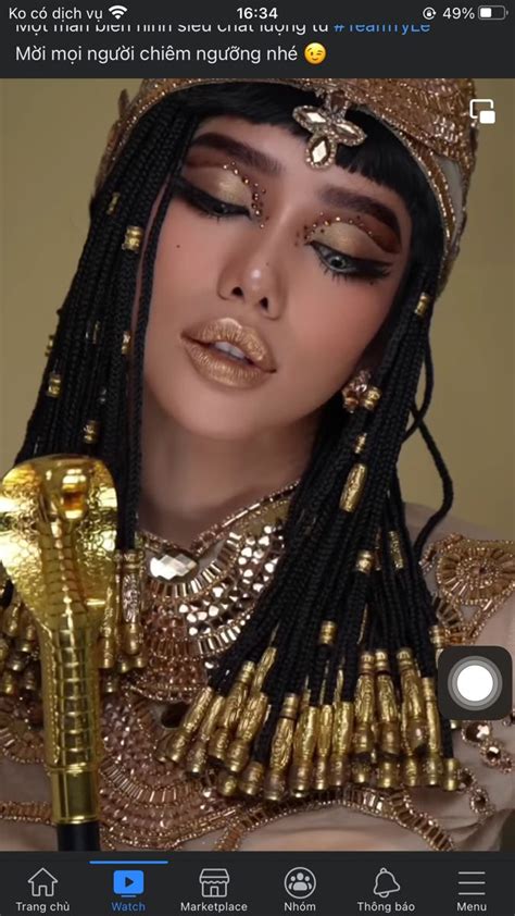 Halloween Cosplay Haloween Egyptian Makeup Goddess Makeup Egyptian