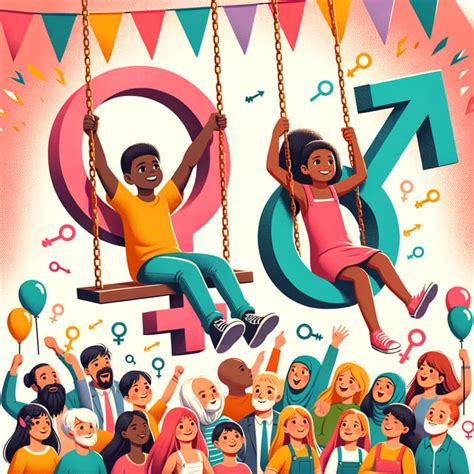 inclusive society poster gender equality  art ai art generator