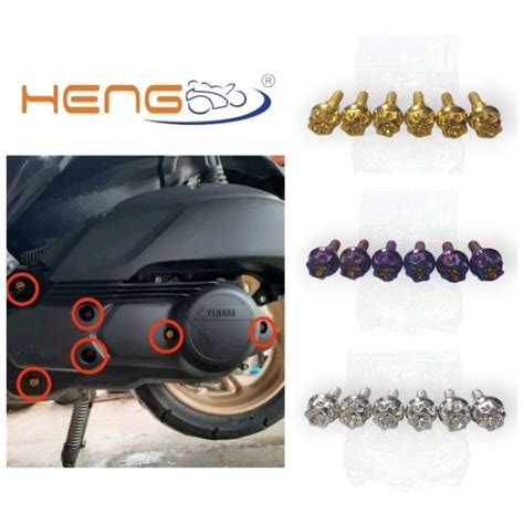 HENG CVT BOLTS NMAX AEROX V1 V2 6PCS Lazada PH