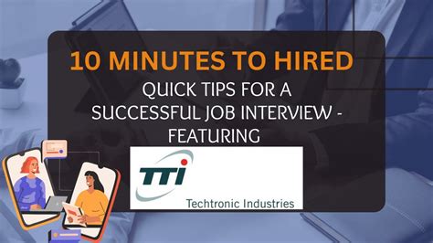 10 Minutes To Hired Tti Techtronic Industries Youtube