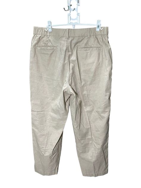 Uniqlo Linen Cotton Tapered Pants On Carousell