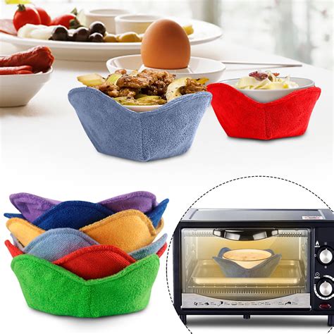 Corashan Microwave Bowl Cozy Safe Hot Bowl Holder Heat Resistant Bowl Cozies For Soup And Rice