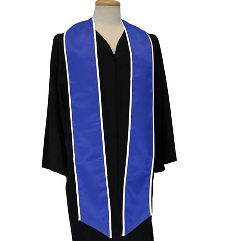 Royal Blue Graduation Sash With White Binded Edge Gsto 0500 84