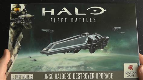 Unsc Halberd Destroyer Upgrade Unboxing Youtube