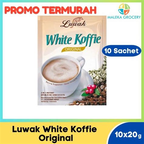 Luwak White Koffie Original Renceng 10 Sachet X 20 Gram Lazada