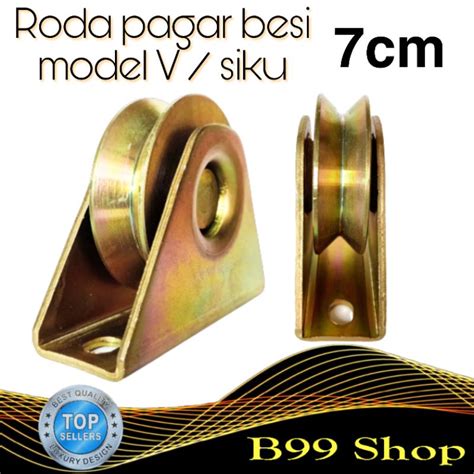 Jual Roda Pagar Besi Model V Siku 7 Cm Shopee Indonesia