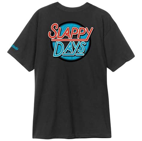 Andale Slappy Days Premium T Shirt Black アンデール アンダレー スラッピー デイズ プレミアム