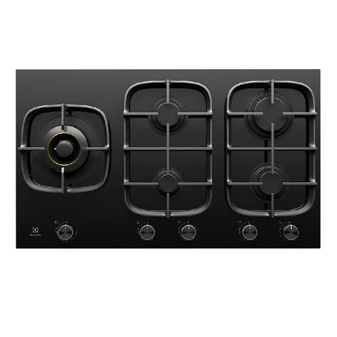 Electrolux 90cm Ultimatetaste 900 5 Burner Gas Cooktop Black Ceramic Glass Ehg955be Appliances