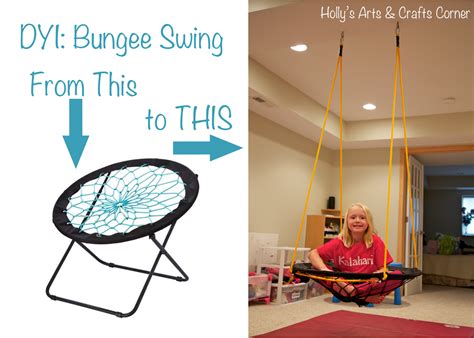 Hollys Arts And Crafts Corner Diy Project Basement Bungee Swing