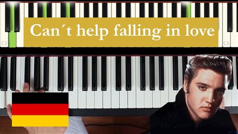 Can´t Help Falling In Love Elvis Presley Piano Tutorial Deutsch Einfach Youtube