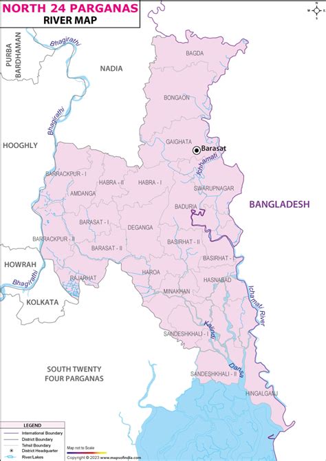 North 24-Parganas River Map