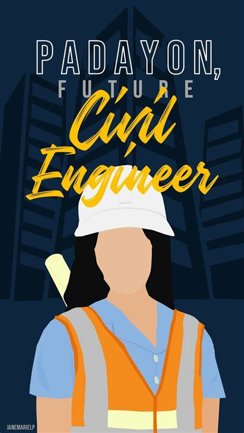 Padayon Future Civil Engineer Girl Engineer Girl Engineer Cartoon