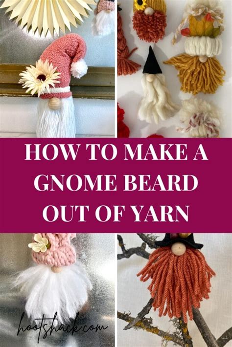 How To Make A Gnome Beard Out of Yarn - Hootshack