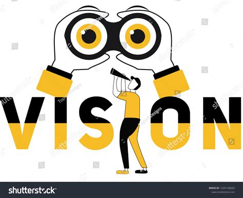 Creative Word Concept Vision People Doing Stock Vector (Royalty Free ...