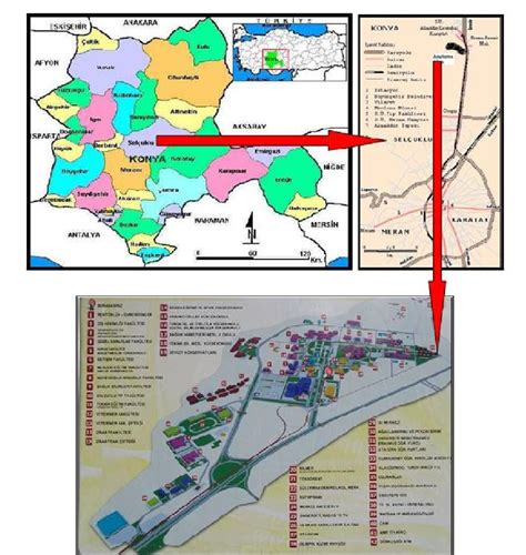 Location of Selcuk University Alaeddin Keykubat Campus | Download Scientific Diagram