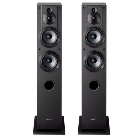 Sony Sscs3 Stereo Floor Standing Speaker Pair Bundle Black