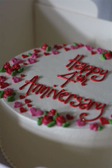 4 Wedding Anniversary Cake