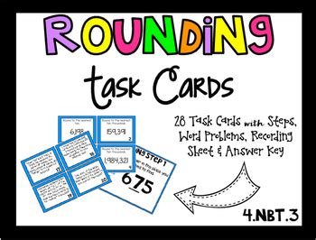 Rounding Task Cards By Fabulously Fourth TPT